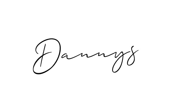 Make a beautiful signature design for name Dannys. With this signature (Allison_Script) style, you can create a handwritten signature for free. Dannys signature style 2 images and pictures png