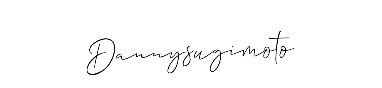 How to make Dannysugimoto name signature. Use Allison_Script style for creating short signs online. This is the latest handwritten sign. Dannysugimoto signature style 2 images and pictures png