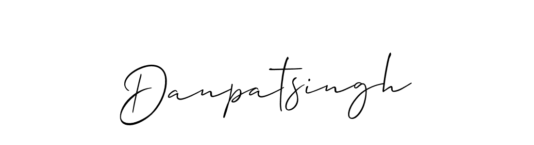 Make a beautiful signature design for name Danpatsingh. With this signature (Allison_Script) style, you can create a handwritten signature for free. Danpatsingh signature style 2 images and pictures png