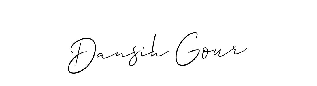 if you are searching for the best signature style for your name Dansih Gour. so please give up your signature search. here we have designed multiple signature styles  using Allison_Script. Dansih Gour signature style 2 images and pictures png