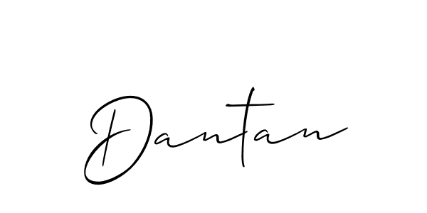 Make a beautiful signature design for name Dantan. With this signature (Allison_Script) style, you can create a handwritten signature for free. Dantan signature style 2 images and pictures png