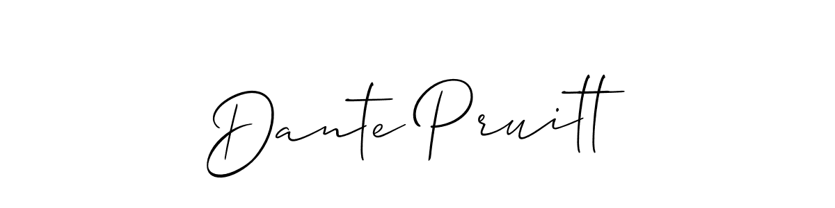 Dante Pruitt stylish signature style. Best Handwritten Sign (Allison_Script) for my name. Handwritten Signature Collection Ideas for my name Dante Pruitt. Dante Pruitt signature style 2 images and pictures png