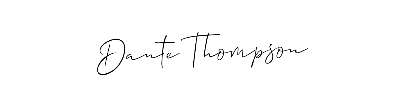 Design your own signature with our free online signature maker. With this signature software, you can create a handwritten (Allison_Script) signature for name Dante Thompson. Dante Thompson signature style 2 images and pictures png