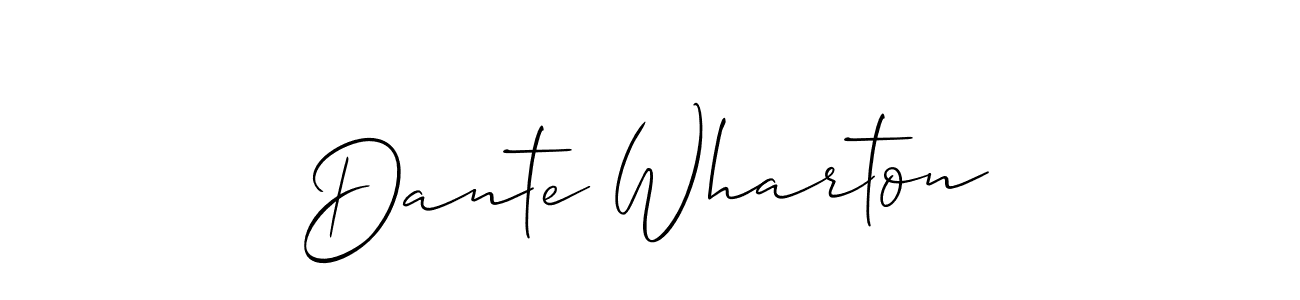 You should practise on your own different ways (Allison_Script) to write your name (Dante Wharton) in signature. don't let someone else do it for you. Dante Wharton signature style 2 images and pictures png