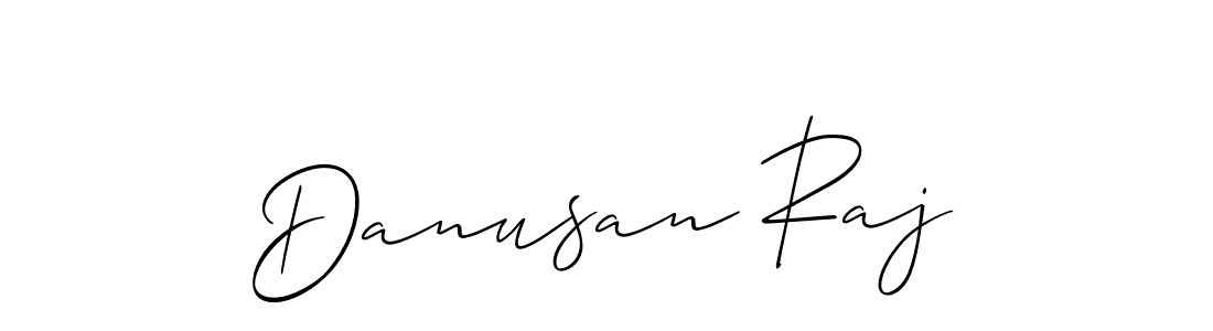 Similarly Allison_Script is the best handwritten signature design. Signature creator online .You can use it as an online autograph creator for name Danusan Raj. Danusan Raj signature style 2 images and pictures png