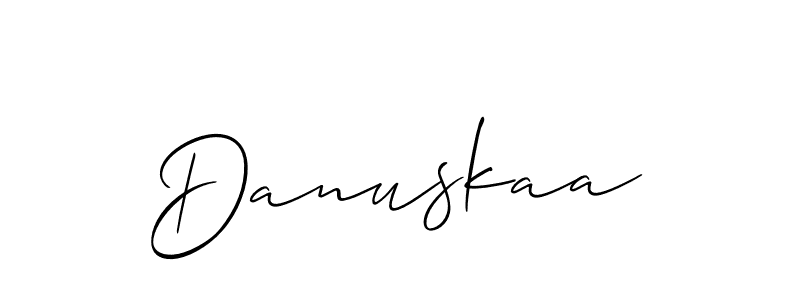 You can use this online signature creator to create a handwritten signature for the name Danuskaa. This is the best online autograph maker. Danuskaa signature style 2 images and pictures png