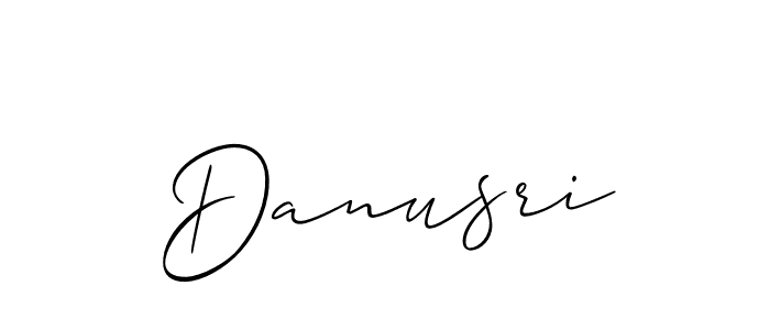 Create a beautiful signature design for name Danusri. With this signature (Allison_Script) fonts, you can make a handwritten signature for free. Danusri signature style 2 images and pictures png