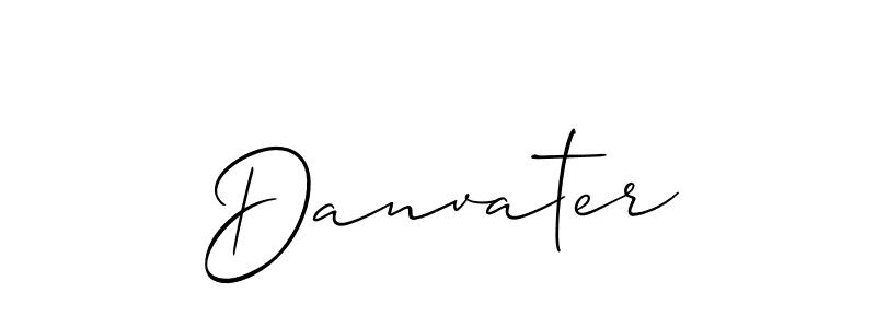 Best and Professional Signature Style for Danvater. Allison_Script Best Signature Style Collection. Danvater signature style 2 images and pictures png