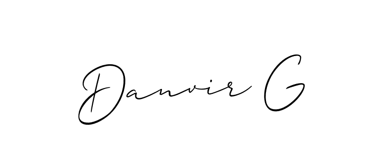 Similarly Allison_Script is the best handwritten signature design. Signature creator online .You can use it as an online autograph creator for name Danvir G. Danvir G signature style 2 images and pictures png