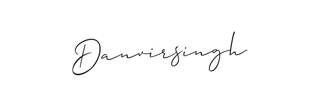 How to make Danvirsingh signature? Allison_Script is a professional autograph style. Create handwritten signature for Danvirsingh name. Danvirsingh signature style 2 images and pictures png