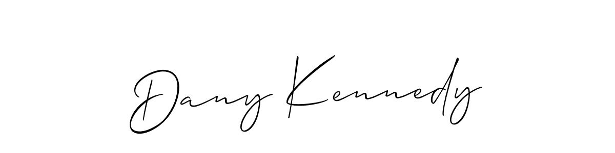 You should practise on your own different ways (Allison_Script) to write your name (Dany Kennedy) in signature. don't let someone else do it for you. Dany Kennedy signature style 2 images and pictures png