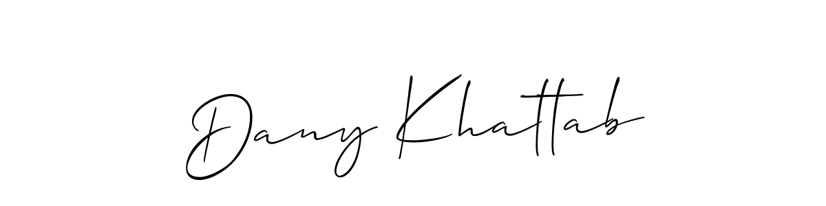 Make a beautiful signature design for name Dany Khattab. Use this online signature maker to create a handwritten signature for free. Dany Khattab signature style 2 images and pictures png