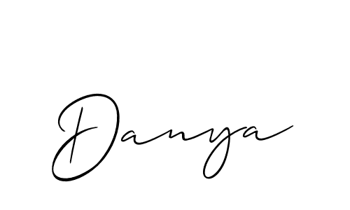Best and Professional Signature Style for Danya. Allison_Script Best Signature Style Collection. Danya signature style 2 images and pictures png