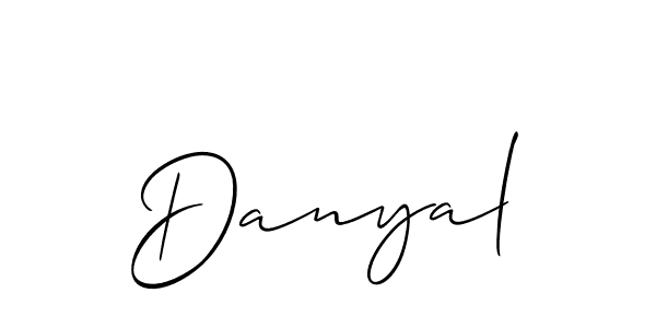 Design your own signature with our free online signature maker. With this signature software, you can create a handwritten (Allison_Script) signature for name Danyal. Danyal signature style 2 images and pictures png