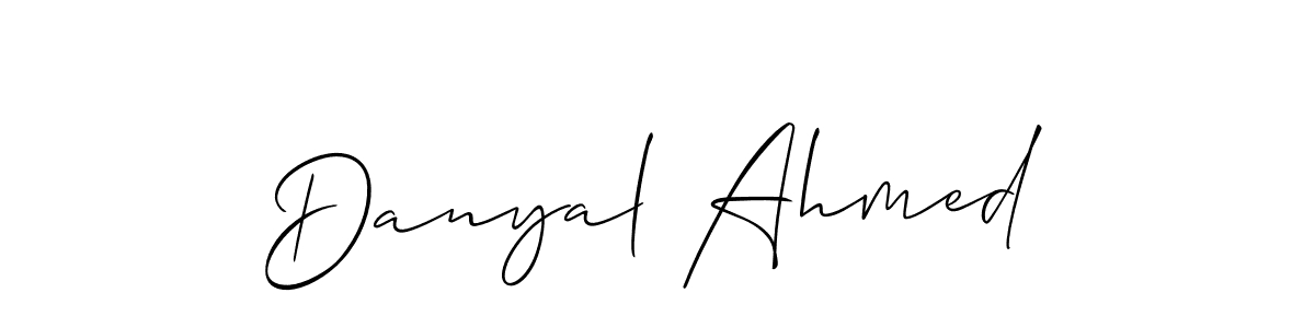 How to Draw Danyal Ahmed signature style? Allison_Script is a latest design signature styles for name Danyal Ahmed. Danyal Ahmed signature style 2 images and pictures png