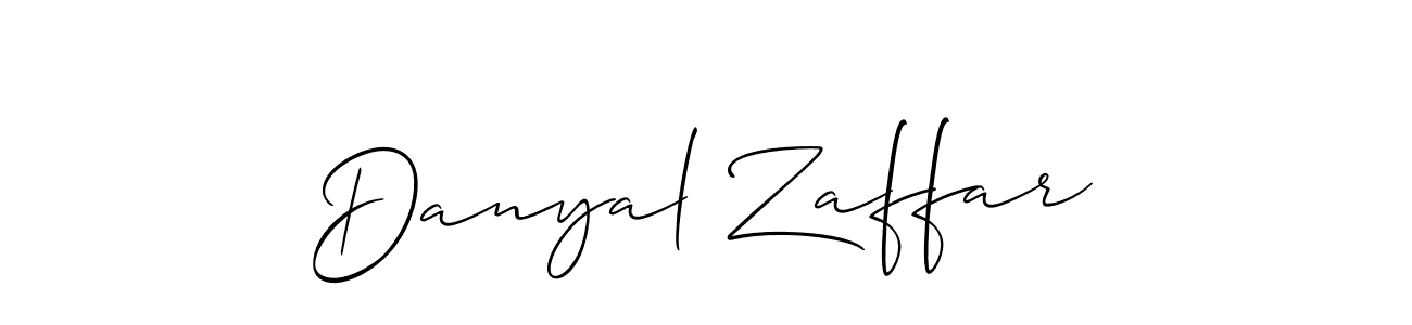 It looks lik you need a new signature style for name Danyal Zaffar. Design unique handwritten (Allison_Script) signature with our free signature maker in just a few clicks. Danyal Zaffar signature style 2 images and pictures png