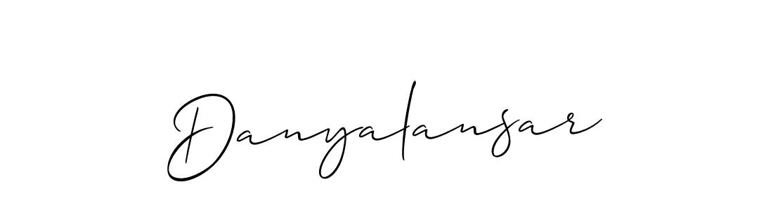 Create a beautiful signature design for name Danyalansar. With this signature (Allison_Script) fonts, you can make a handwritten signature for free. Danyalansar signature style 2 images and pictures png