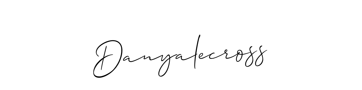 Design your own signature with our free online signature maker. With this signature software, you can create a handwritten (Allison_Script) signature for name Danyalecross. Danyalecross signature style 2 images and pictures png