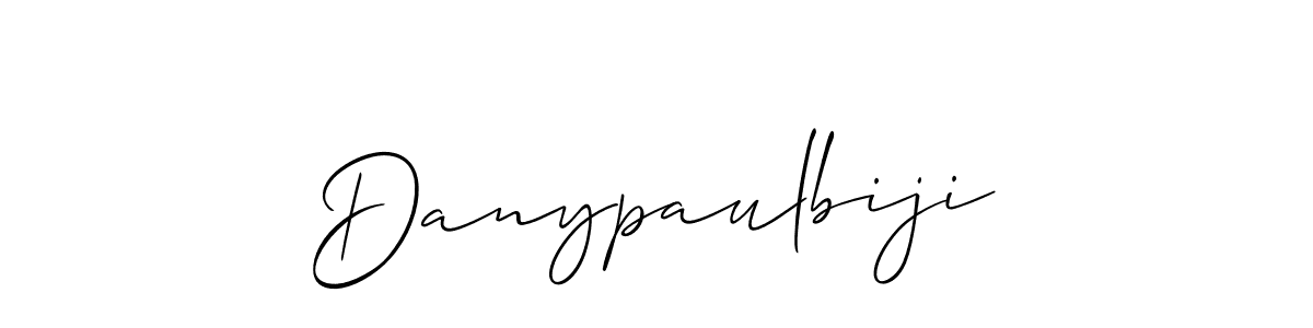 Also You can easily find your signature by using the search form. We will create Danypaulbiji name handwritten signature images for you free of cost using Allison_Script sign style. Danypaulbiji signature style 2 images and pictures png