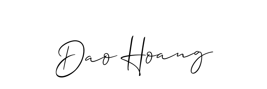 Allison_Script is a professional signature style that is perfect for those who want to add a touch of class to their signature. It is also a great choice for those who want to make their signature more unique. Get Dao Hoang name to fancy signature for free. Dao Hoang signature style 2 images and pictures png