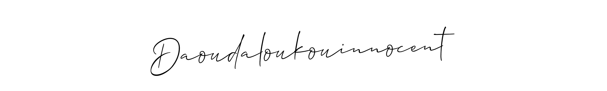 You can use this online signature creator to create a handwritten signature for the name Daoudaloukouinnocent. This is the best online autograph maker. Daoudaloukouinnocent signature style 2 images and pictures png