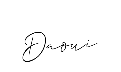 Best and Professional Signature Style for Daoui. Allison_Script Best Signature Style Collection. Daoui signature style 2 images and pictures png