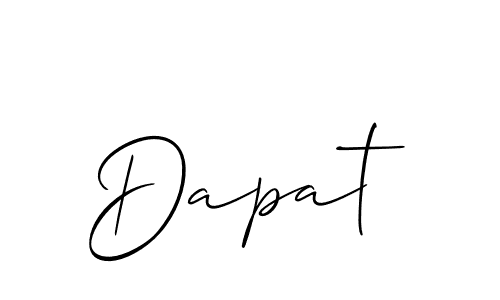 Once you've used our free online signature maker to create your best signature Allison_Script style, it's time to enjoy all of the benefits that Dapat name signing documents. Dapat signature style 2 images and pictures png