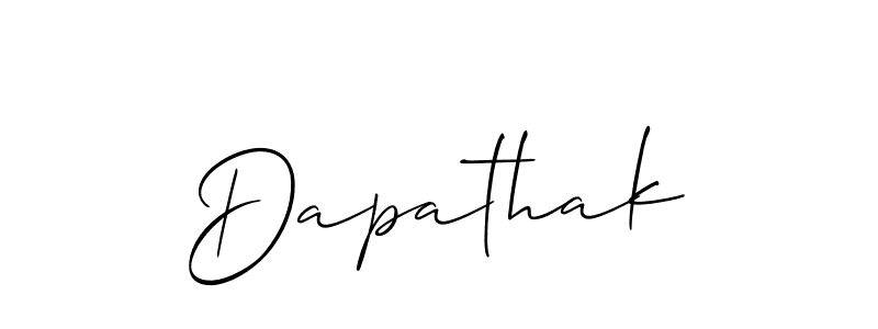 Check out images of Autograph of Dapathak name. Actor Dapathak Signature Style. Allison_Script is a professional sign style online. Dapathak signature style 2 images and pictures png