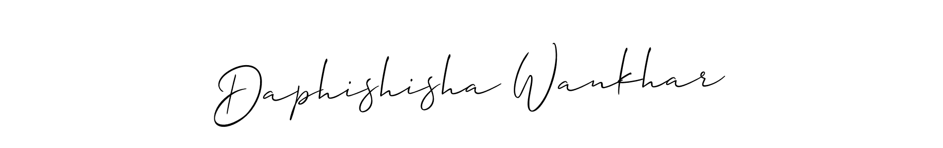 Use a signature maker to create a handwritten signature online. With this signature software, you can design (Allison_Script) your own signature for name Daphishisha Wankhar. Daphishisha Wankhar signature style 2 images and pictures png