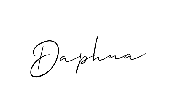 The best way (Allison_Script) to make a short signature is to pick only two or three words in your name. The name Daphna include a total of six letters. For converting this name. Daphna signature style 2 images and pictures png