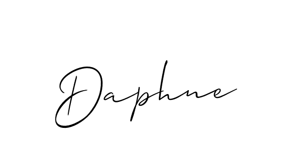 Also You can easily find your signature by using the search form. We will create Daphne name handwritten signature images for you free of cost using Allison_Script sign style. Daphne signature style 2 images and pictures png