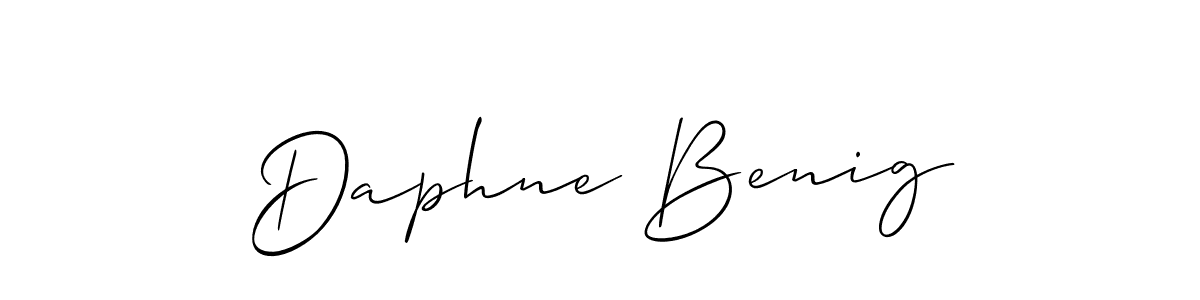 Also we have Daphne Benig name is the best signature style. Create professional handwritten signature collection using Allison_Script autograph style. Daphne Benig signature style 2 images and pictures png