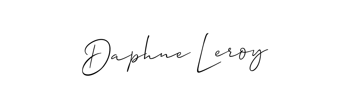 How to make Daphne Leroy name signature. Use Allison_Script style for creating short signs online. This is the latest handwritten sign. Daphne Leroy signature style 2 images and pictures png