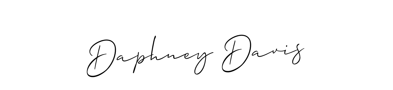 How to make Daphney Davis signature? Allison_Script is a professional autograph style. Create handwritten signature for Daphney Davis name. Daphney Davis signature style 2 images and pictures png