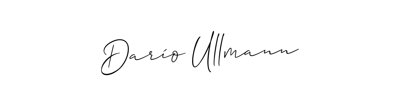 How to make Darío Ullmann signature? Allison_Script is a professional autograph style. Create handwritten signature for Darío Ullmann name. Darío Ullmann signature style 2 images and pictures png