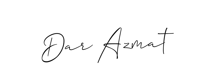 How to make Dar Azmat signature? Allison_Script is a professional autograph style. Create handwritten signature for Dar Azmat name. Dar Azmat signature style 2 images and pictures png
