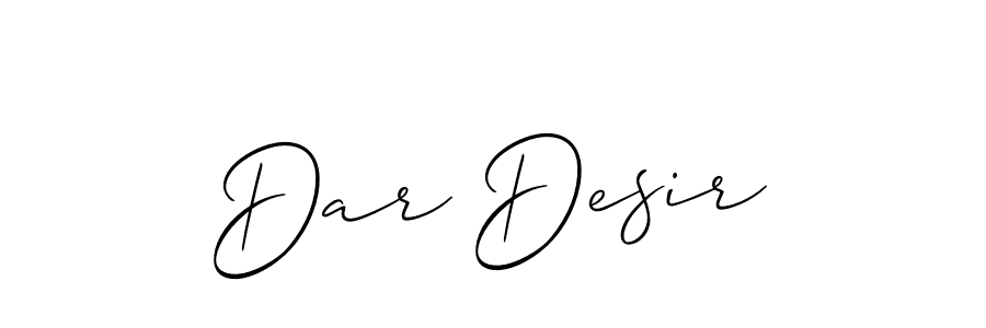 Best and Professional Signature Style for Dar Desir. Allison_Script Best Signature Style Collection. Dar Desir signature style 2 images and pictures png