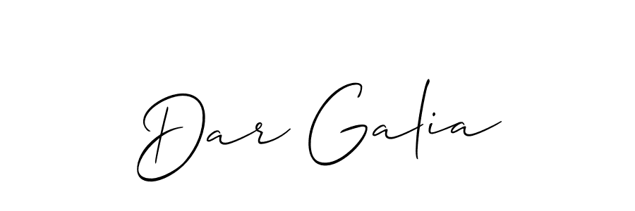 It looks lik you need a new signature style for name Dar Galia. Design unique handwritten (Allison_Script) signature with our free signature maker in just a few clicks. Dar Galia signature style 2 images and pictures png