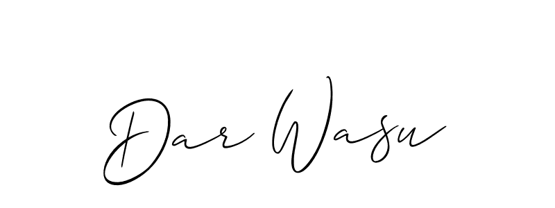 Dar Wasu stylish signature style. Best Handwritten Sign (Allison_Script) for my name. Handwritten Signature Collection Ideas for my name Dar Wasu. Dar Wasu signature style 2 images and pictures png