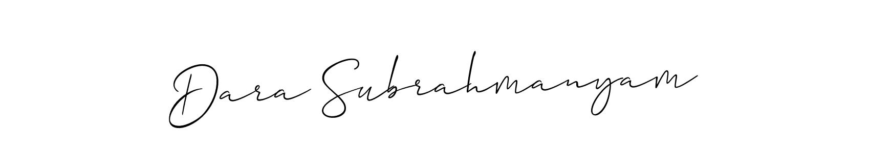 Similarly Allison_Script is the best handwritten signature design. Signature creator online .You can use it as an online autograph creator for name Dara Subrahmanyam. Dara Subrahmanyam signature style 2 images and pictures png