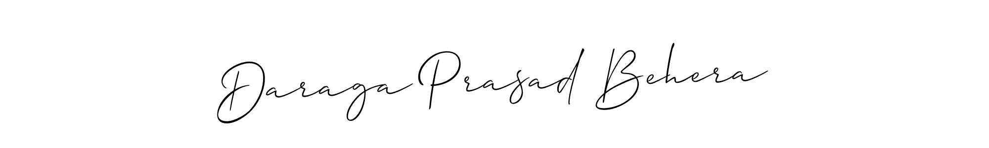 Use a signature maker to create a handwritten signature online. With this signature software, you can design (Allison_Script) your own signature for name Daraga Prasad Behera. Daraga Prasad Behera signature style 2 images and pictures png