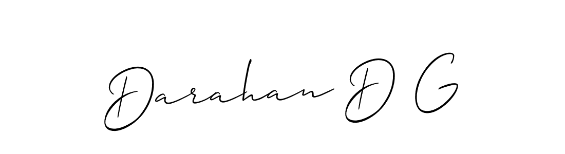 Make a beautiful signature design for name Darahan D G. Use this online signature maker to create a handwritten signature for free. Darahan D G signature style 2 images and pictures png