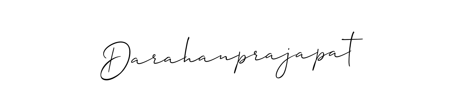 Use a signature maker to create a handwritten signature online. With this signature software, you can design (Allison_Script) your own signature for name Darahanprajapat. Darahanprajapat signature style 2 images and pictures png