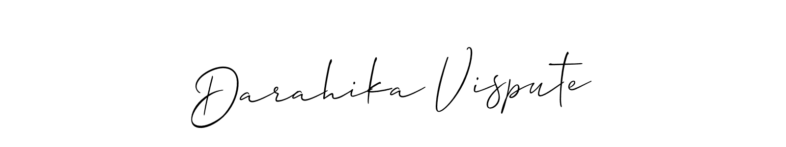 Make a beautiful signature design for name Darahika Vispute. With this signature (Allison_Script) style, you can create a handwritten signature for free. Darahika Vispute signature style 2 images and pictures png