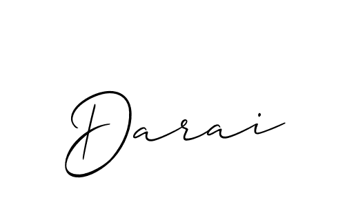 How to make Darai signature? Allison_Script is a professional autograph style. Create handwritten signature for Darai name. Darai signature style 2 images and pictures png