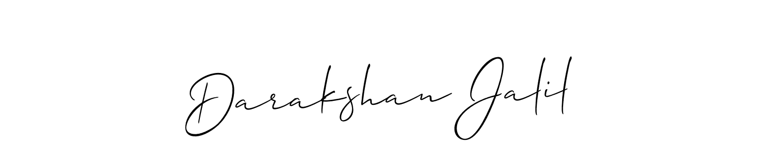 Once you've used our free online signature maker to create your best signature Allison_Script style, it's time to enjoy all of the benefits that Darakshan Jalil name signing documents. Darakshan Jalil signature style 2 images and pictures png