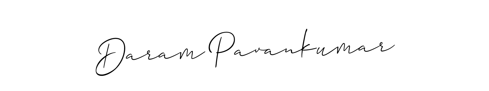 The best way (Allison_Script) to make a short signature is to pick only two or three words in your name. The name Daram Pavankumar include a total of six letters. For converting this name. Daram Pavankumar signature style 2 images and pictures png