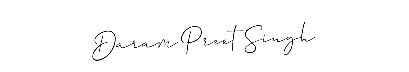 You should practise on your own different ways (Allison_Script) to write your name (Daram Preet Singh) in signature. don't let someone else do it for you. Daram Preet Singh signature style 2 images and pictures png