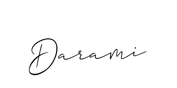 Create a beautiful signature design for name Darami. With this signature (Allison_Script) fonts, you can make a handwritten signature for free. Darami signature style 2 images and pictures png