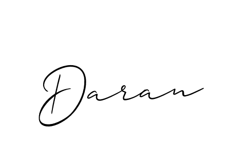 if you are searching for the best signature style for your name Daran. so please give up your signature search. here we have designed multiple signature styles  using Allison_Script. Daran signature style 2 images and pictures png